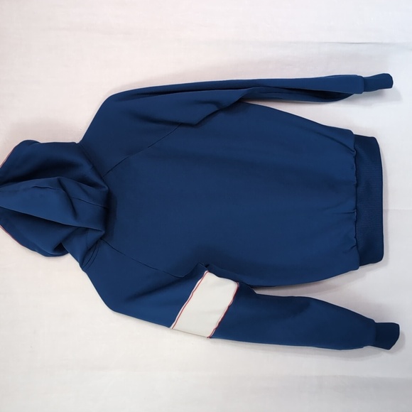 Adidas Blue Hooded Quarter Zip Sweatshirt Size Extra Small - Picture 6 of 6
